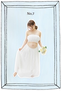 大阪扇町マタニティーフォトスタジオの無料スカート衣装007